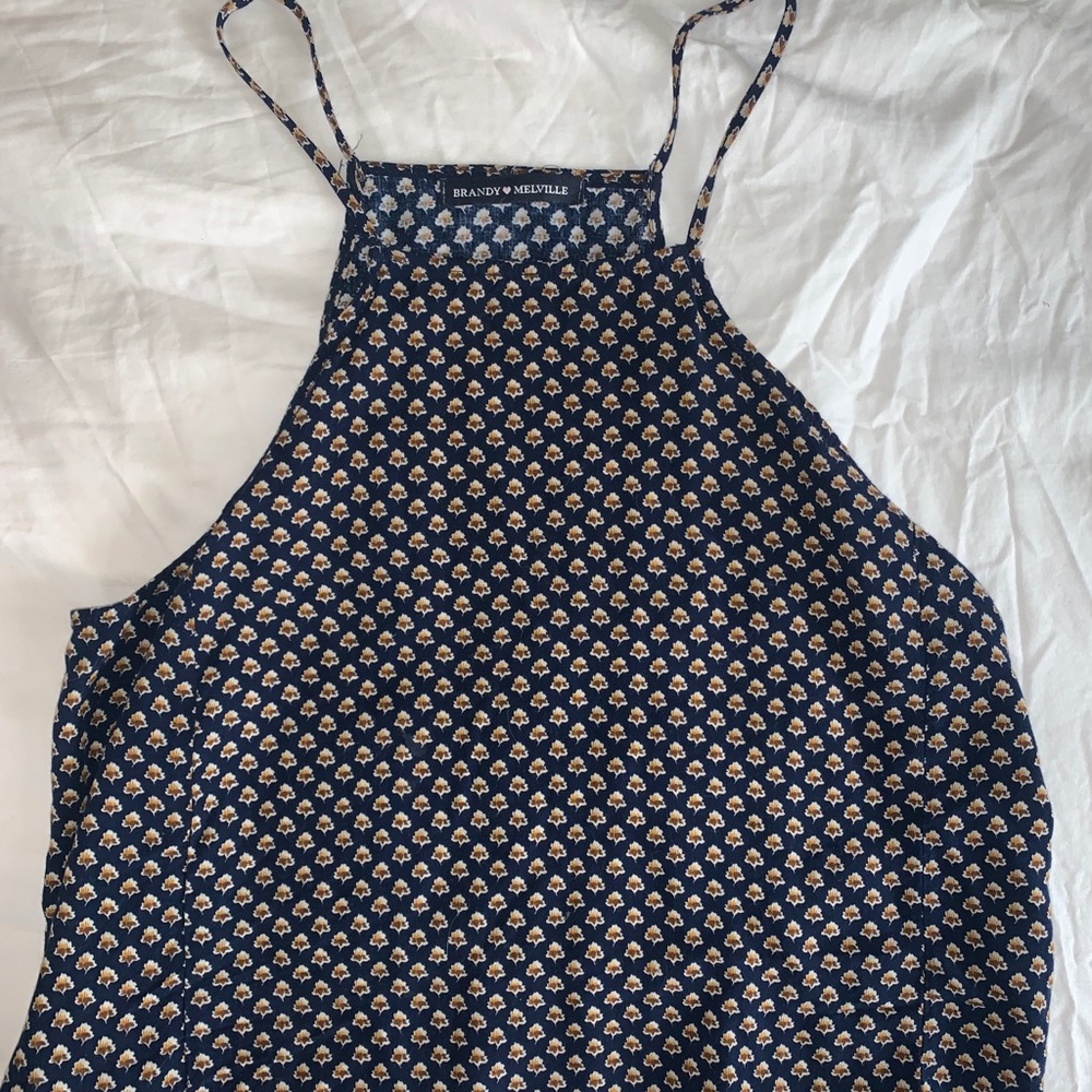 Brandy melville high neck printed tank